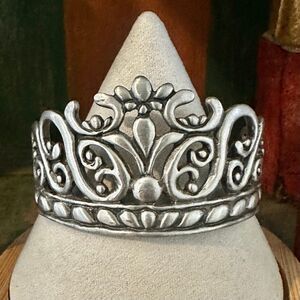 Cynthia Webb Designs Princess Tiara Pewter Crown Ornament